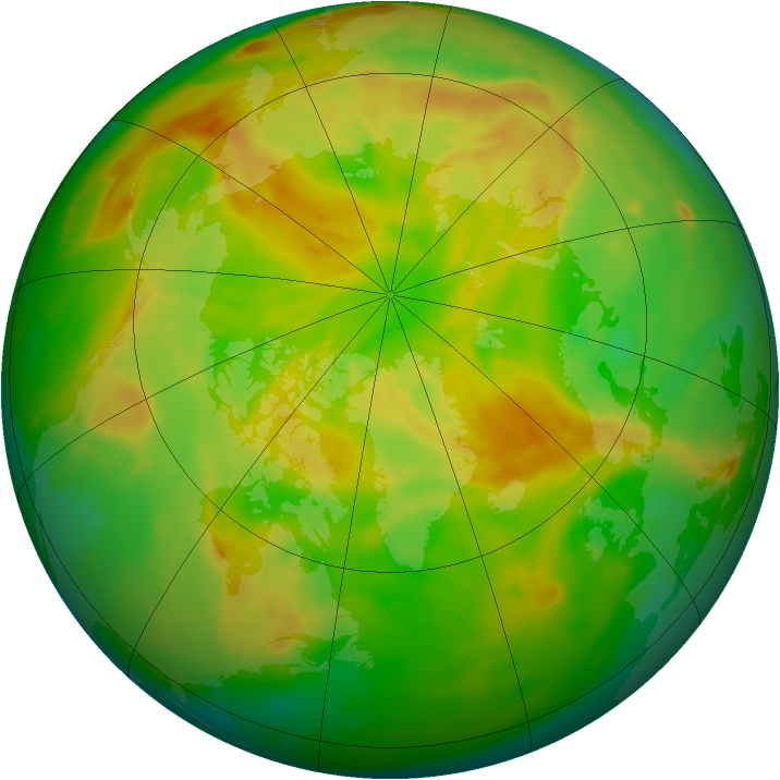 Arctic ozone map for 17 May 2012